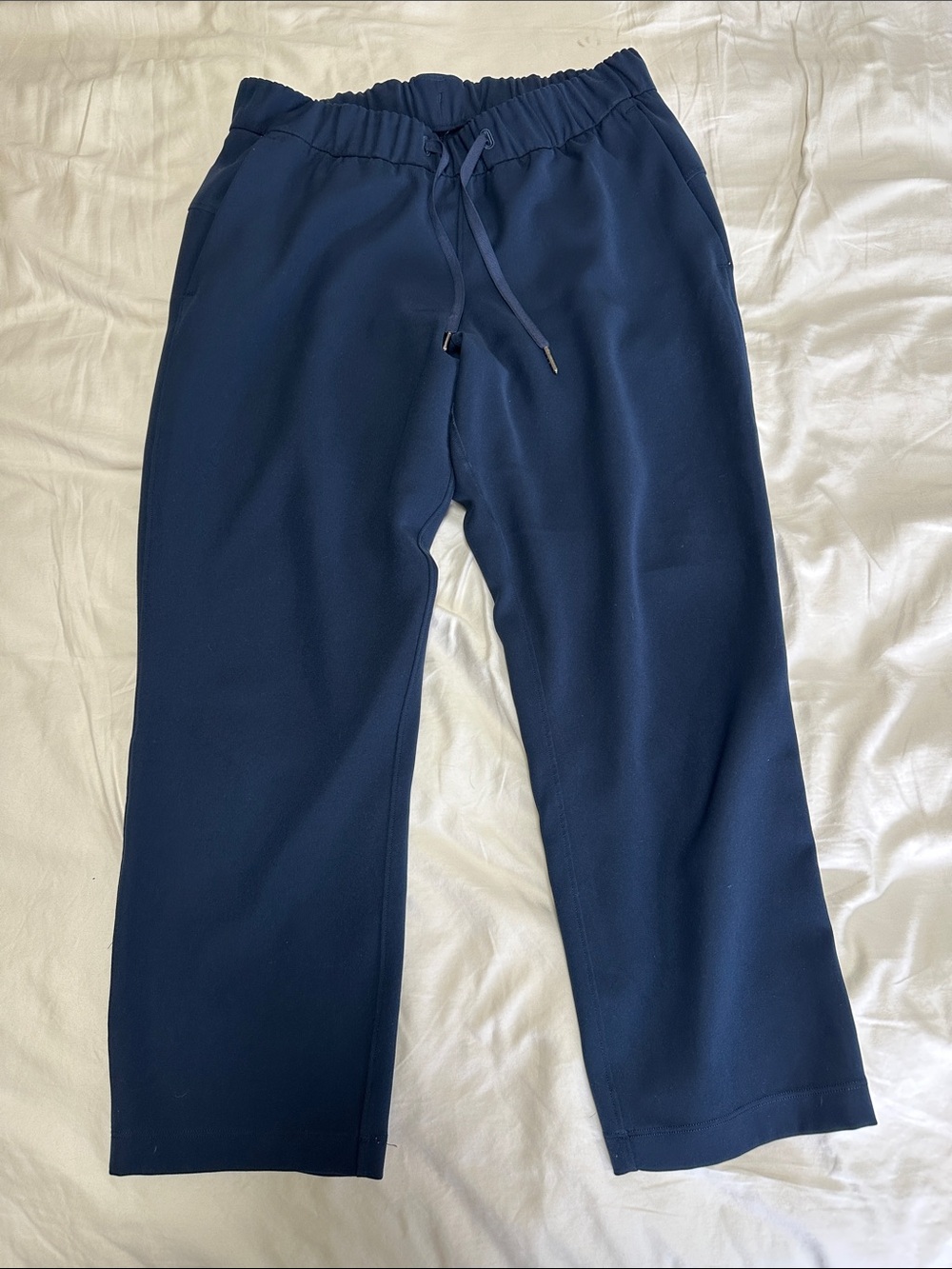 Lululemon Womens Drawstring Pants Size 6 Navy Blue